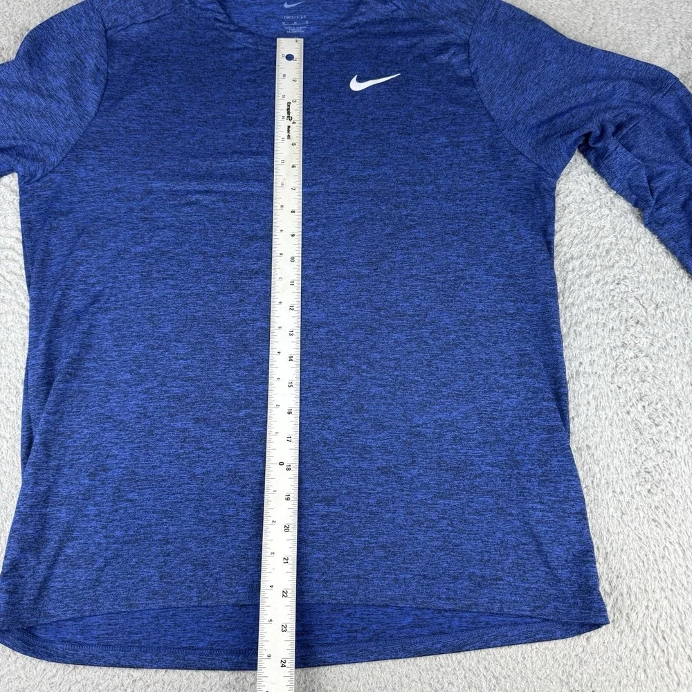 Nike Dri-FIT Running Shirt Mens‎ Medium Blue Long Sleeve Athletic Top DD4754-451
